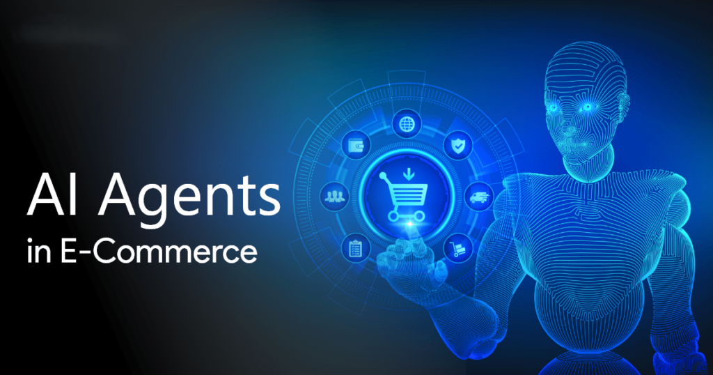 AI agents acting as personal shoppers, illustrating 7 e-commerce trends transforming online shopping in 2026