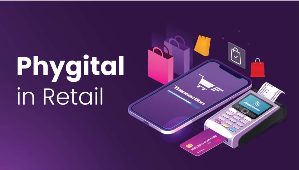 Phygital retail experience blending online and in-store shopping, reflecting 7 e-commerce trends transforming online shopping in 2026