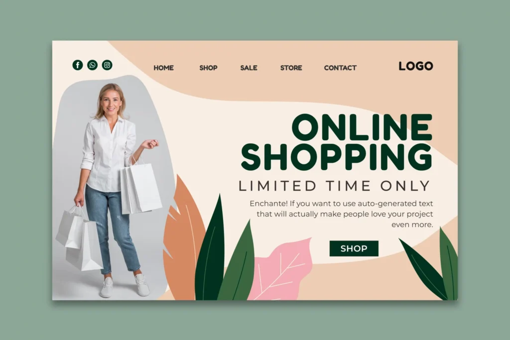 Ecommerce Landing Pages designed to convert visitors through focused content and clear calls to action