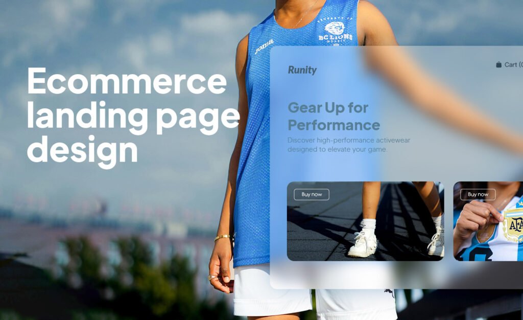 Ecommerce landing pages following best practices for higher conversions and clear CTAs
