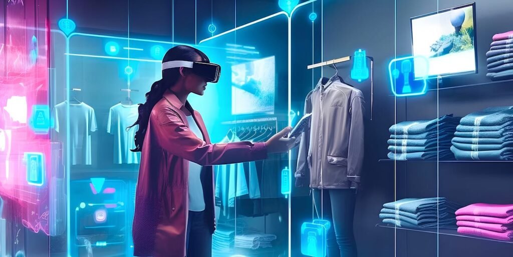 Immersive shopping experiences shaping eCommerce trends 2026, featuring AR, VR, and interactive online retail environments for engaging customer experiences.